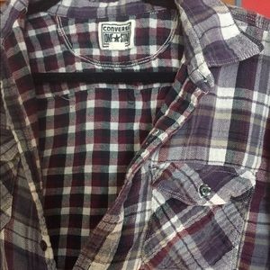 👾 Converse One Star Purple Flannel Shirt 👾